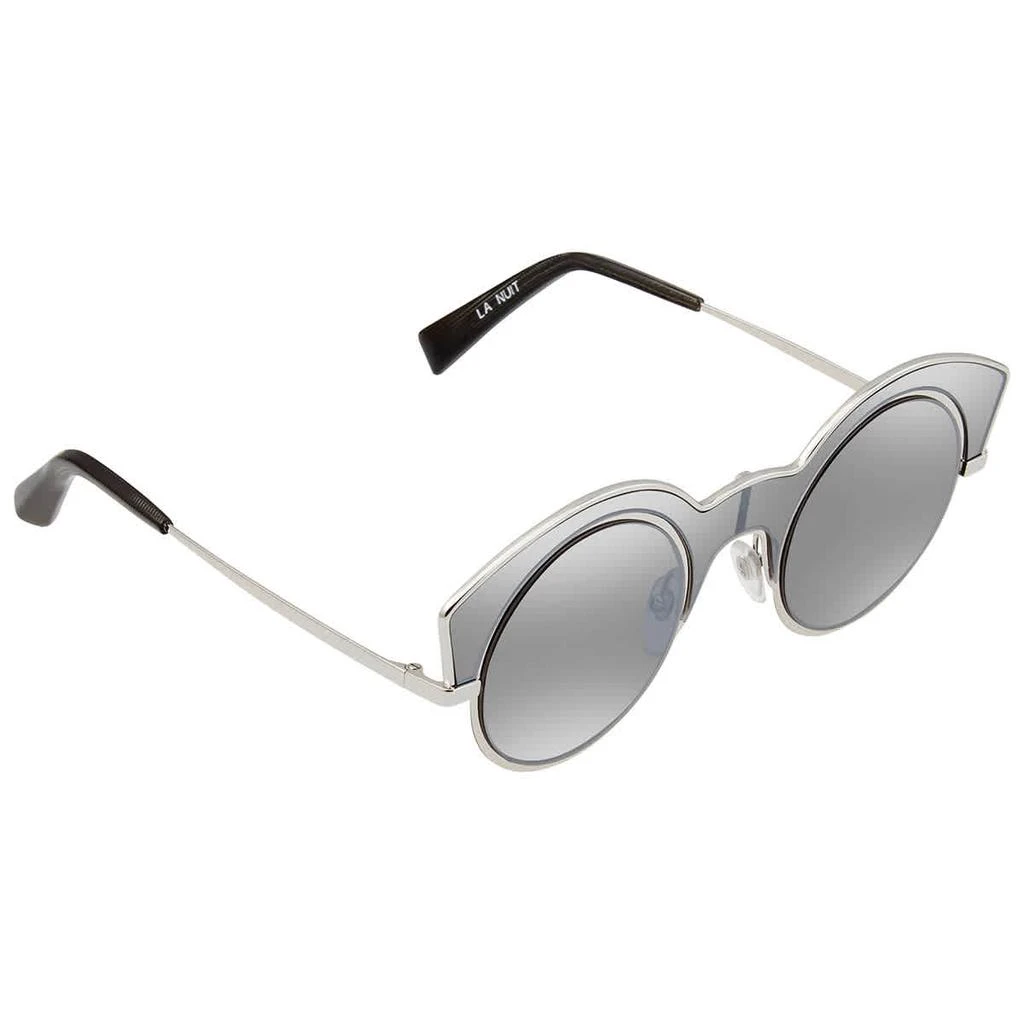 商品ALAIN MIKLI|Grey Mirror Silver Round Unisex Sunglasses 0A04009 001 6G48,价格¥457,第1张图片