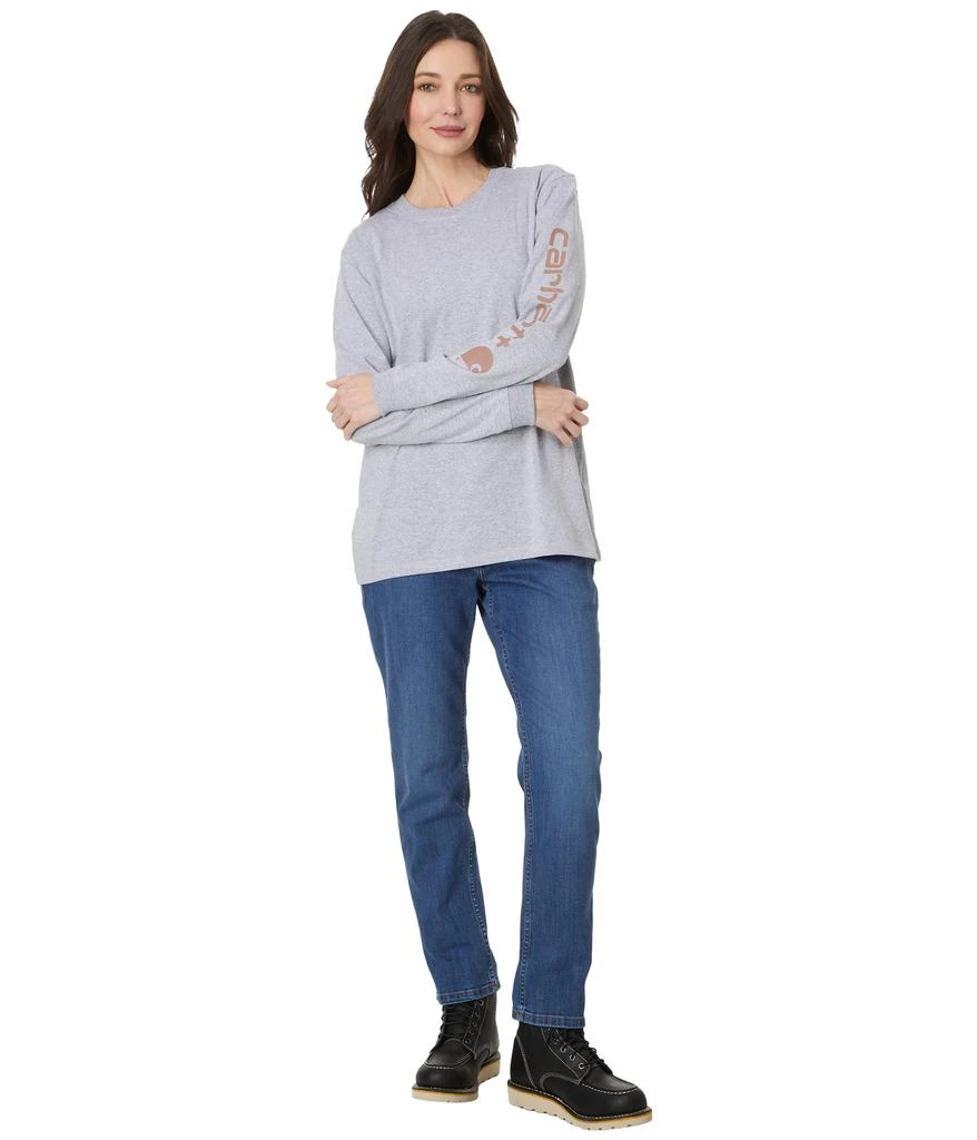 商品Carhartt|Loose Fit Heavyweight Long Sleeve Logo Sleeve T-Shirt,价格¥241,第4张图片详细描述