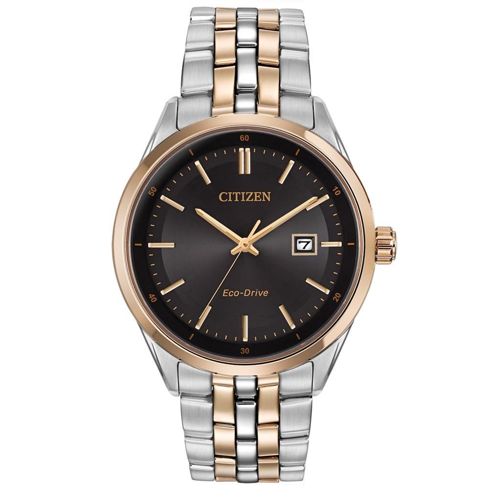 商品Citizen|Men's Eco-Drive Two-Tone Stainless Steel Bracelet Watch 41mm BM7256-50E,价格¥1746,第1张图片