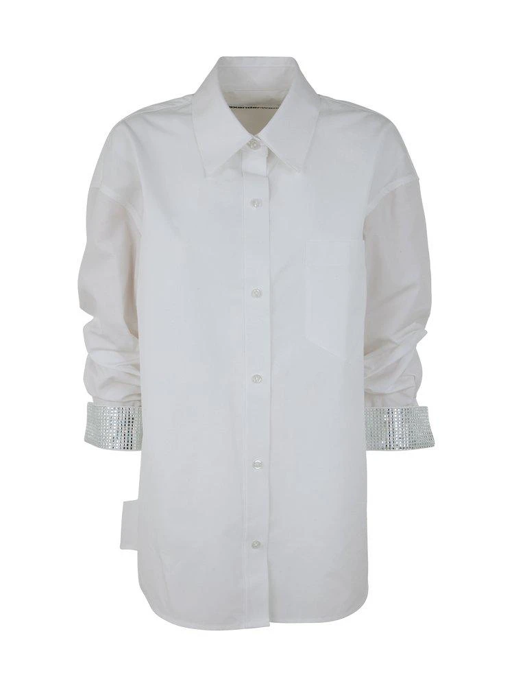 商品Alexander Wang|Alexander Wang Cuff Embellished Buttoned Shirt,价格¥4881,第1张图片