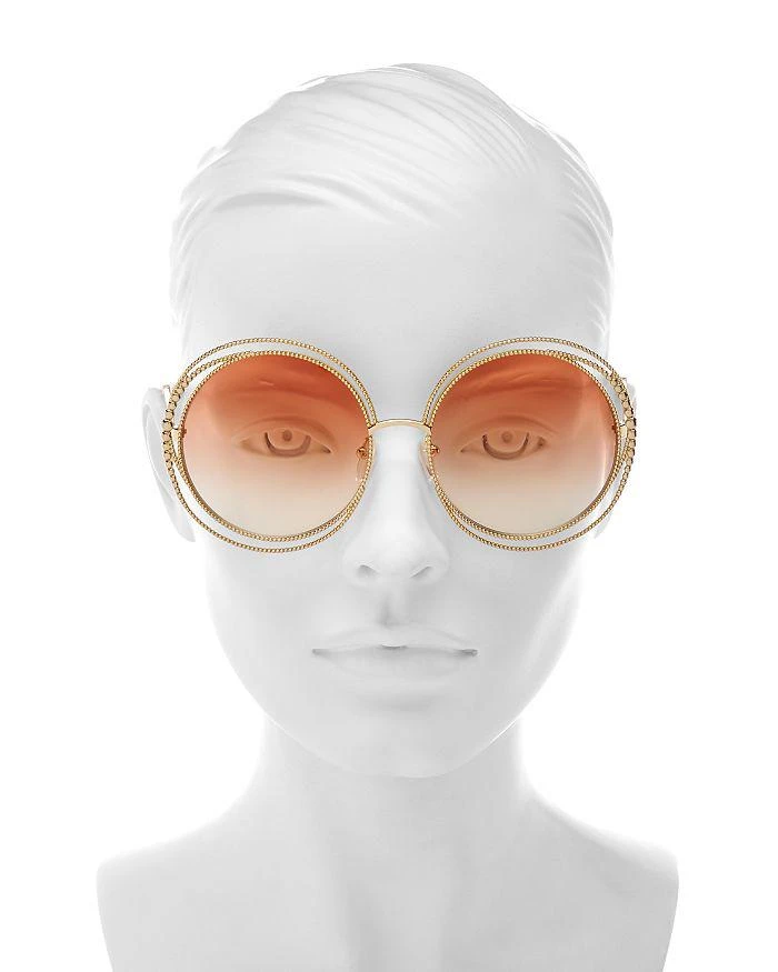 商品Chloé|Women's Carlina Oversized Round Sunglasses, 58mm,价格¥3558,第2张图片详细描述