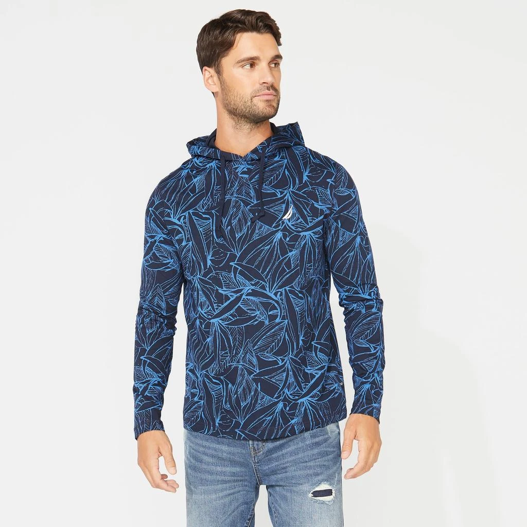 商品Nautica|Nautica Mens Big & Tall Long Sleeve Print Hoodie,价格¥161,第1张图片