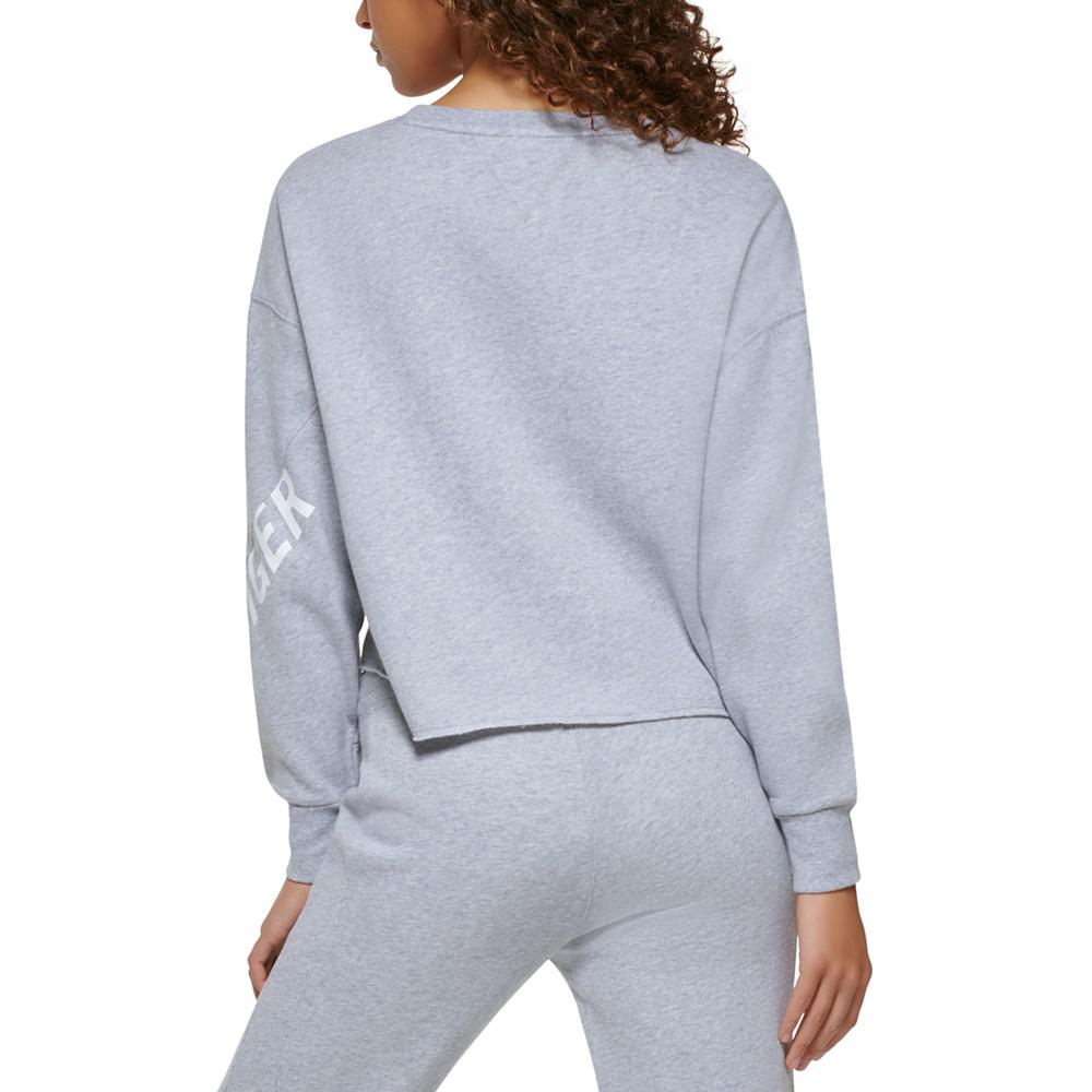 Women's Fleece Cropped Sweatshirt商品第2张图片规格展示