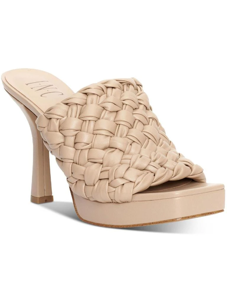 商品INC International|Meriana Womens Faux Leather Evening Slide Sandals,价格¥155-¥170,第1张图片