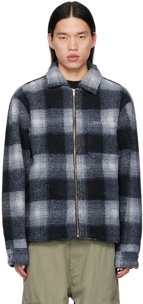 商品STUSSY|Black & Gray Check Jacket,价格¥995,第1张图片