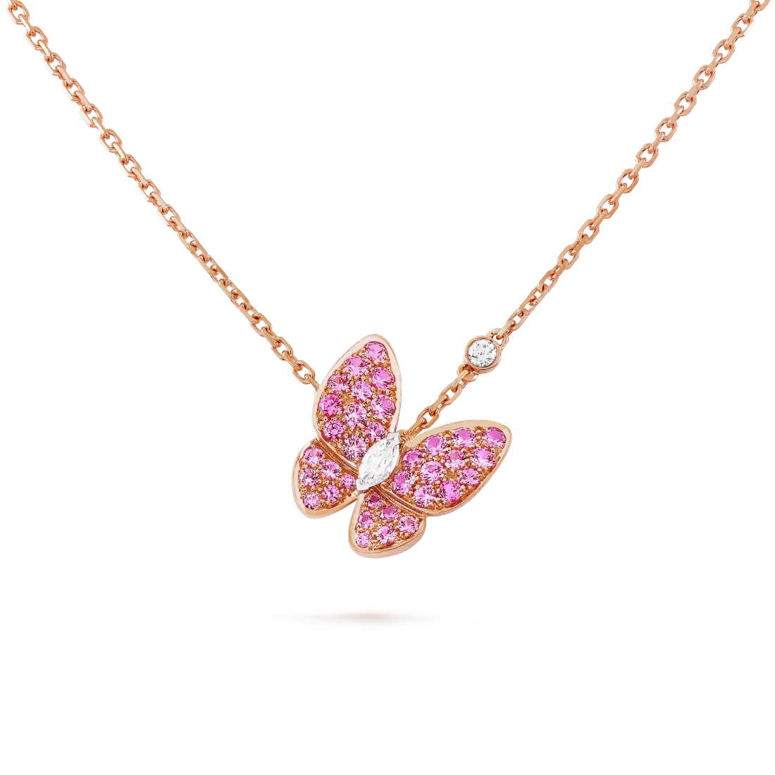 包邮包税【预售7天发货】 VCA梵克雅宝 23秋冬 女士 吊坠 Two Butterfly吊坠 VCARO3M200 商品