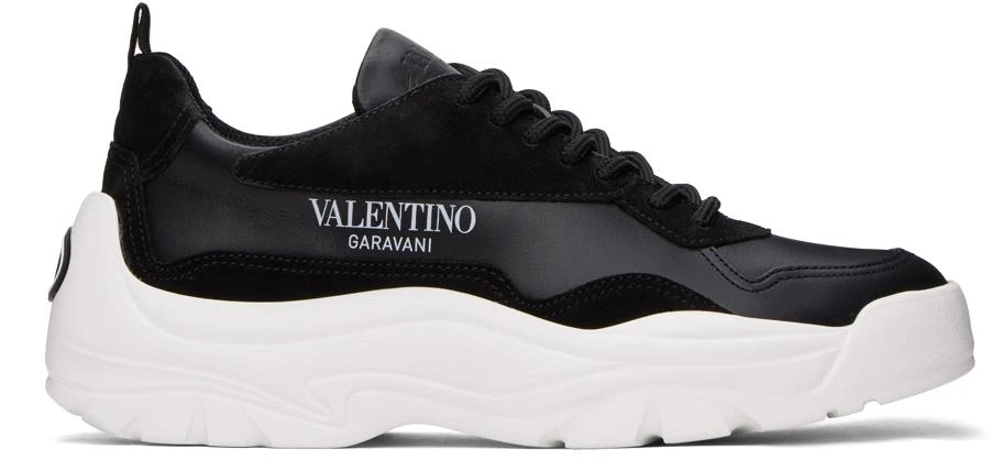 商品Valentino|Black Gumboy Calfskin Sneakers,价格¥3623,第1张图片