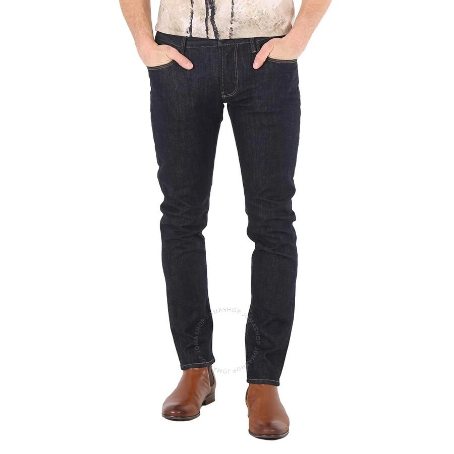 商品Emporio Armani|Men's Confort Denim Monogram Embroidered Pocket J06 Slim-Fit Jeans,价格¥774,第1张图片