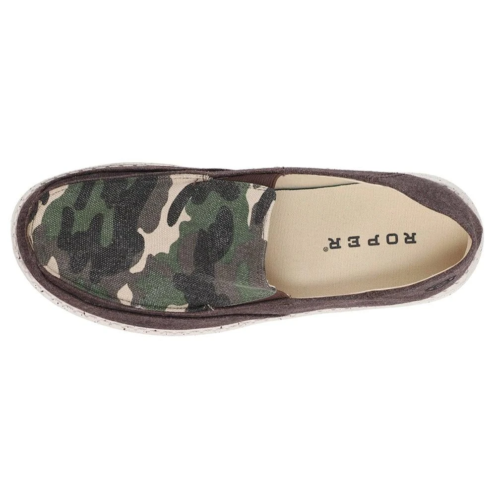 商品Roper|Hang Loose Camo Slip On Flats,价格¥409,第4张图片详细描述