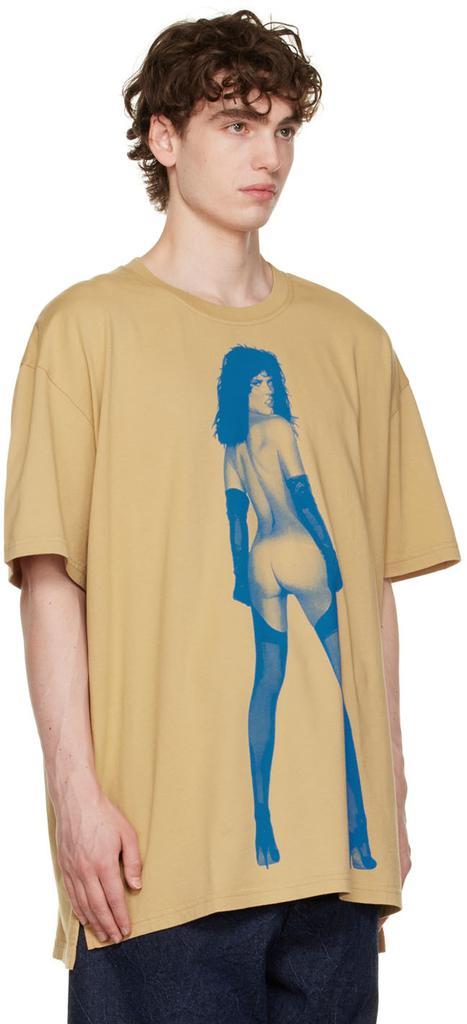 商品Vivienne Westwood|黄褐色 Oversized Pin-Up T 恤,价格¥2033,第4张图片详细描述