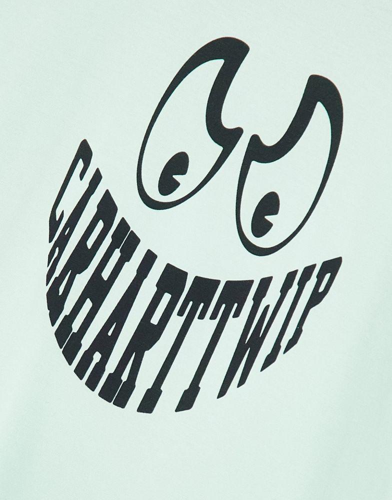 Carhartt WIP grin logo t-shirt in mint商品第3张图片规格展示