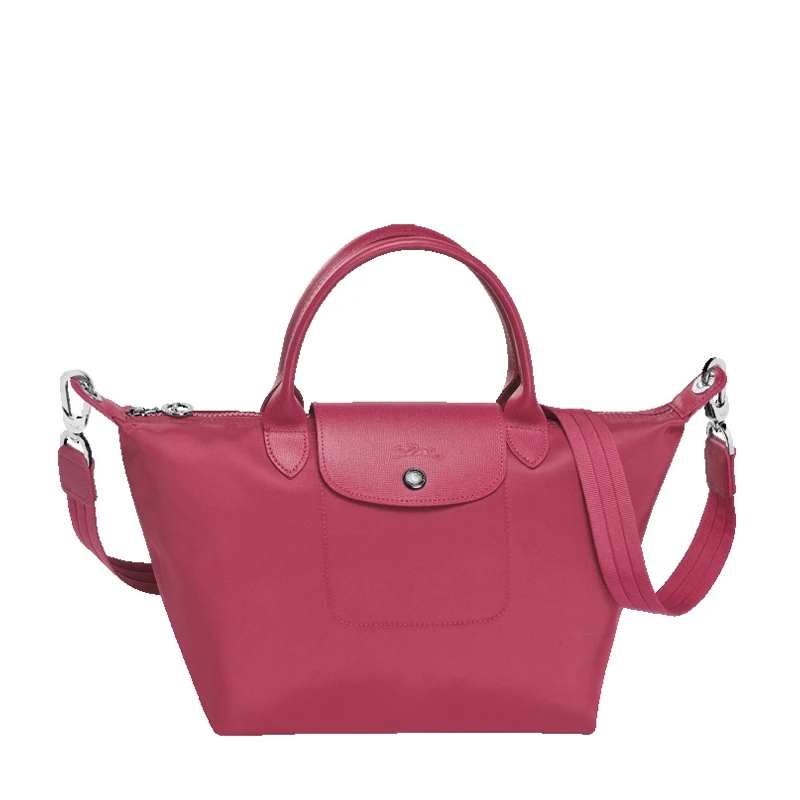 商品[国内直发] Longchamp|Longchamp 珑骧 玫红色尼龙女士手提包 1512578232,价格¥655,第1张图片