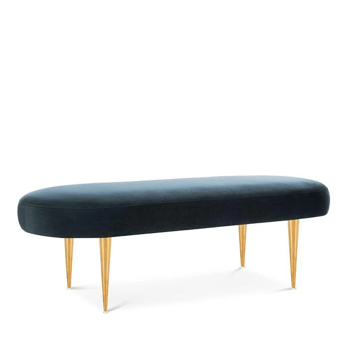 商品Safavieh|SAFAVIEH Corinne Velvet Oval Bench,价格¥3644,第3张图片详细描述