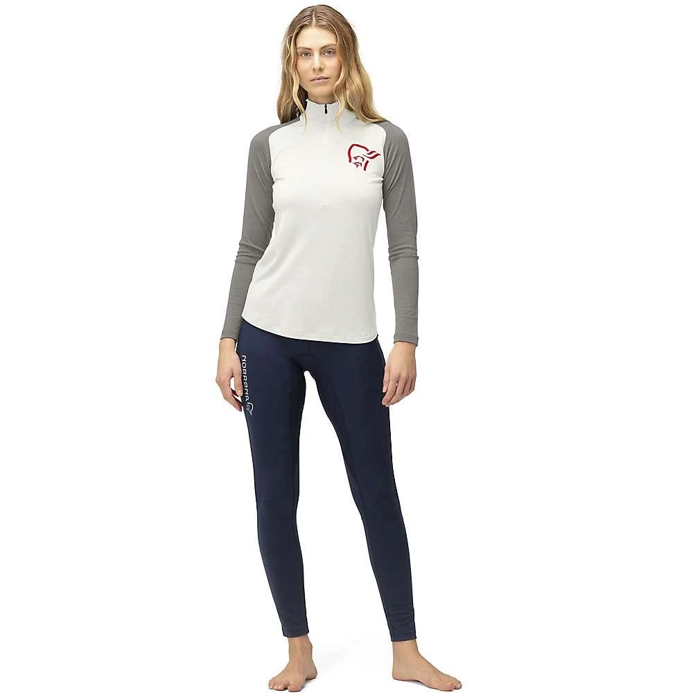 商品Norrøna|Norrona Women's Pureull Zip Neck Top,价格¥866,第2张图片详细描述