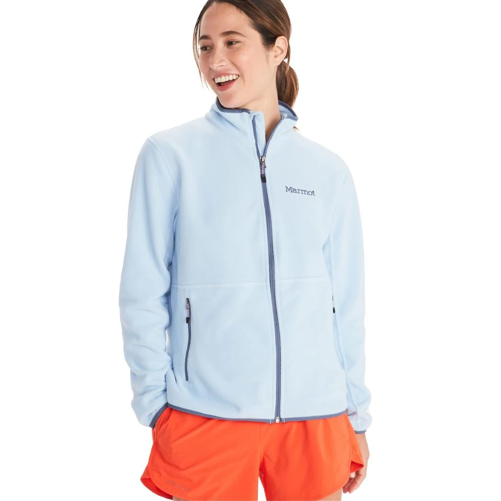 商品Marmot|MARMOT Women's Rocklin Full-Zip Jacket - Classic, Warm, Lightweight 100-Weight Fleece Layer,价格¥441,第1张图片