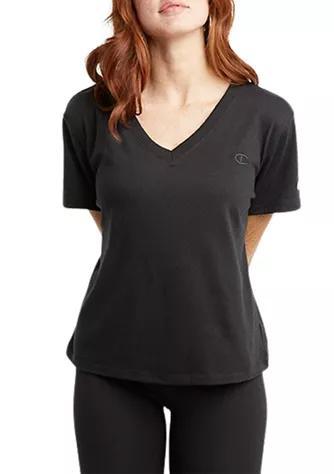 商品CHAMPION|Short Sleeve Powerblend V-Neck T-Shirt,价格¥92,第1张图片