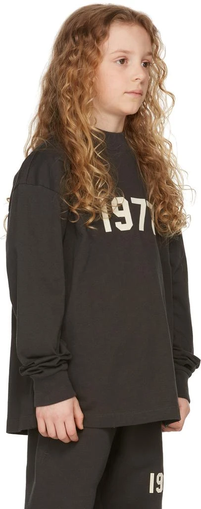 商品Essentials|Kids Black '1977' Long Sleeve T-Shirt,价格¥307,第3张图片详细描述