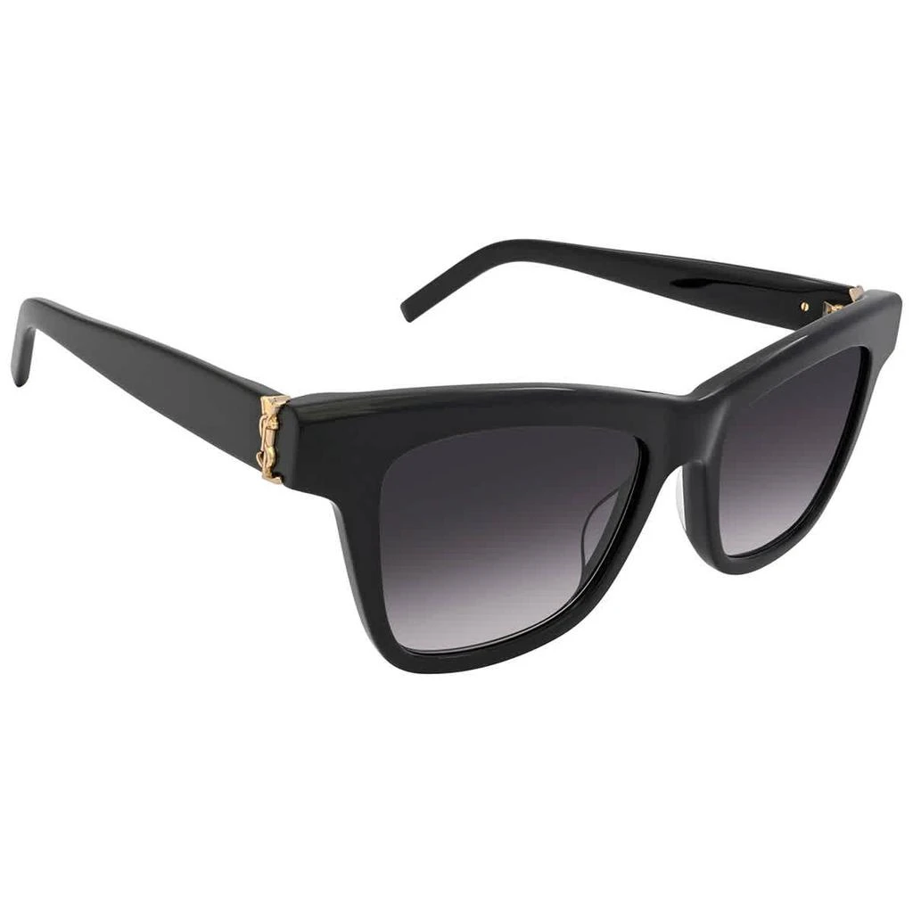 商品Yves Saint Laurent|Grey Gradient Square Unisex Sunglasses SL M106 002 52,价格¥1611,第2张图片详细描述