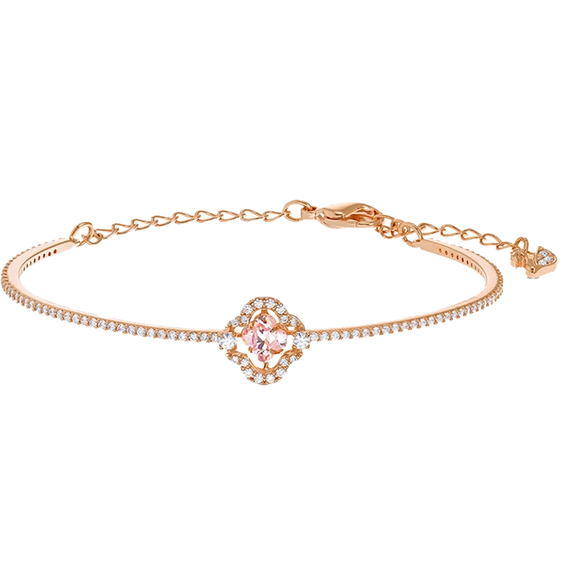 商品Swarovski|【双十一特价】施华洛世奇女士玫瑰金色金银镶钻手链 5440636（香港仓发货）,价格¥284,第1张图片