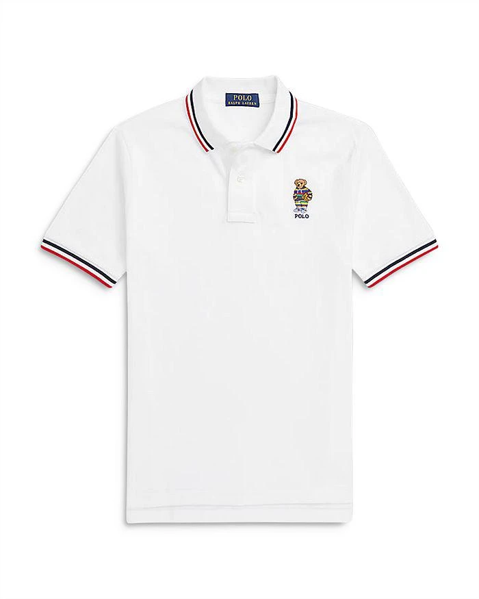 商品Ralph Lauren|Boys' Polo Bear Cotton Mesh Polo Shirt - Little Kid, Big Kid,价格¥222,第1张图片