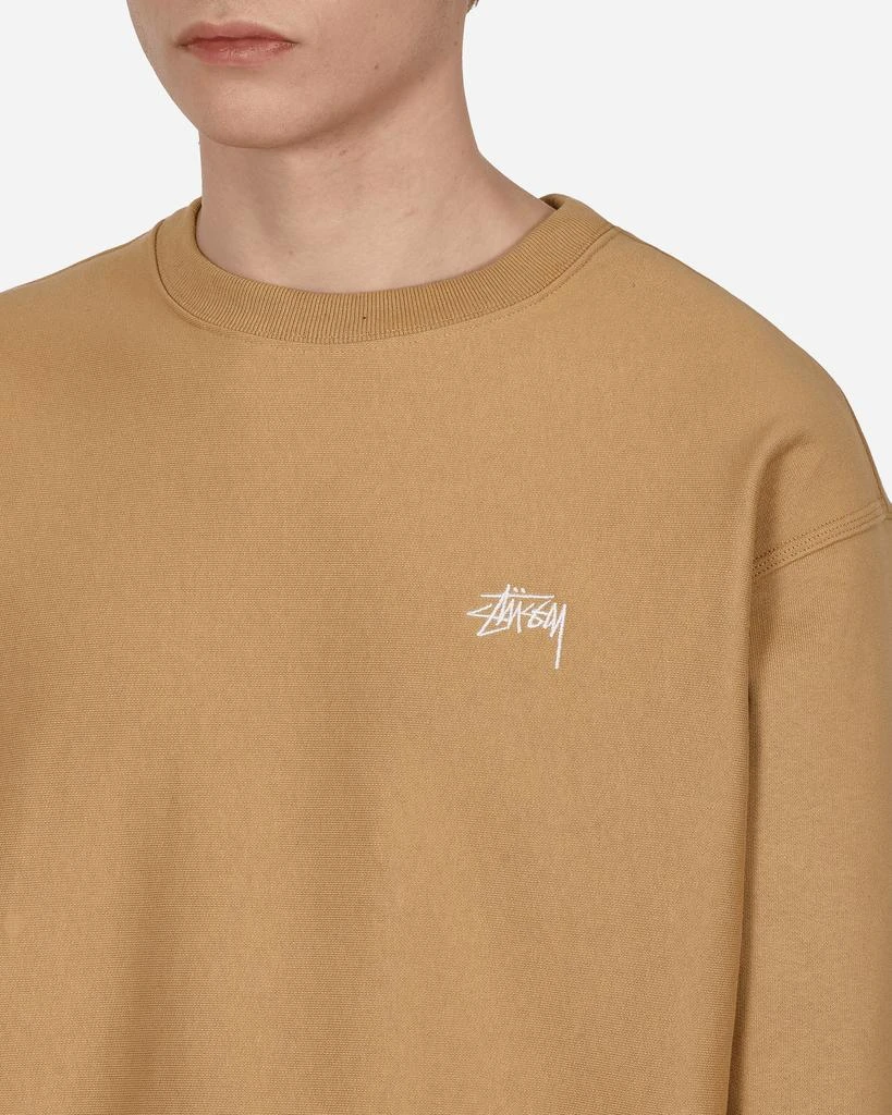 商品STUSSY|Stock Logo Crewneck Sweatshirt Beige,价格¥350,第5张图片详细描述