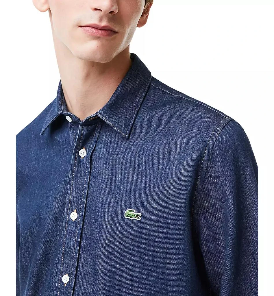 商品Lacoste|Men's Long-Sleeve Denim Shirt,价格¥619,第3张图片详细描述