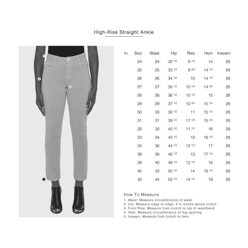 商品Lola Jeans|Lola Jeans Kate Women's High Rise Straight Leg Split Hem Jeans,价格¥39,第4张图片详细描述