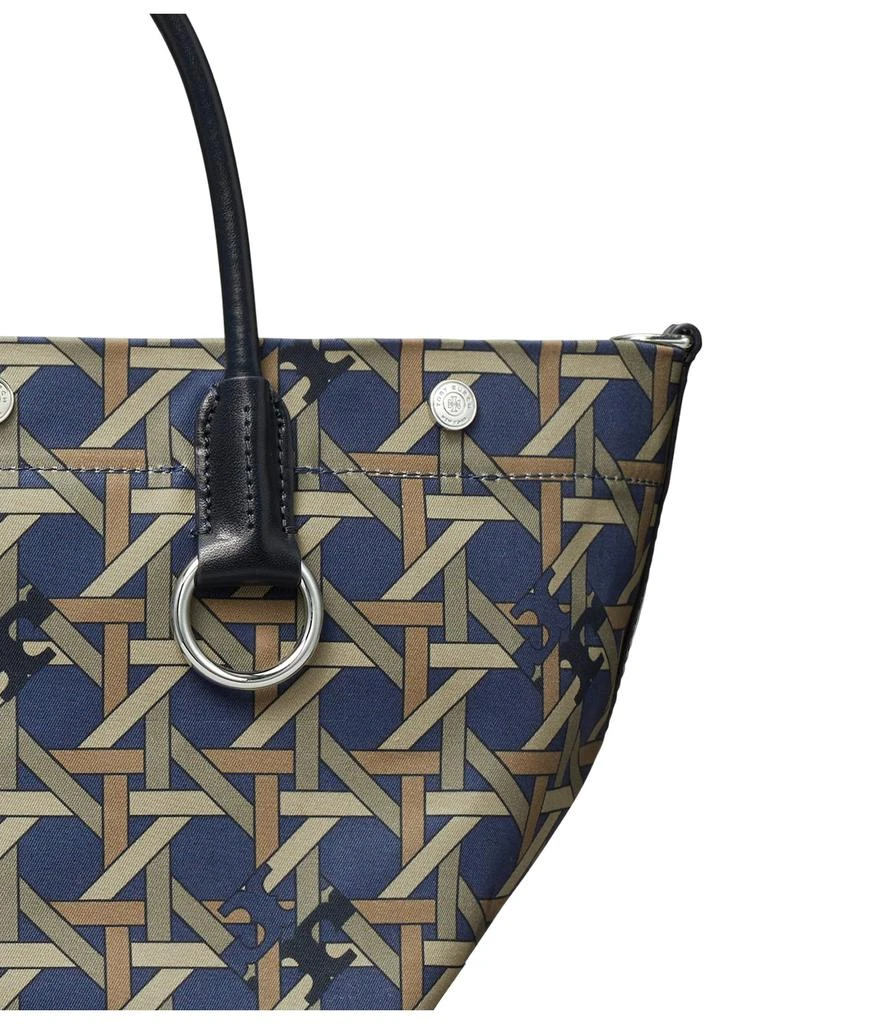 商品Tory Burch|Canvas Basket Weave Small Tote,价格¥2608,第4张图片详细描述