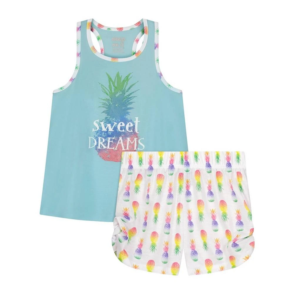 商品Sleep On It|Big Girls Tank Top and Shorts Pajama Set, 2 Piece,价格¥59,第1张图片