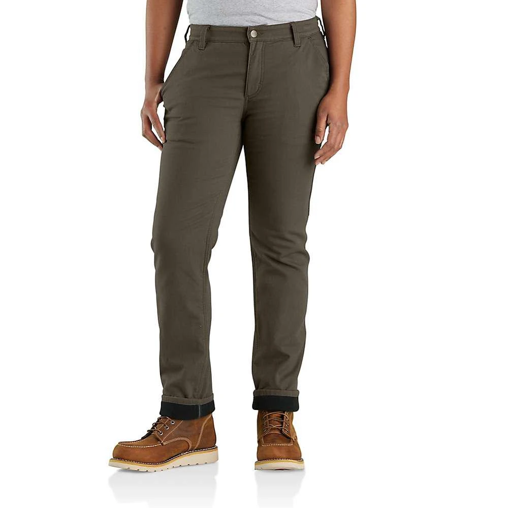 商品Carhartt|Carhartt Women's Rugged Flex Relaxed Fit Canvas Lined Work Pant,价格¥347,第1张图片