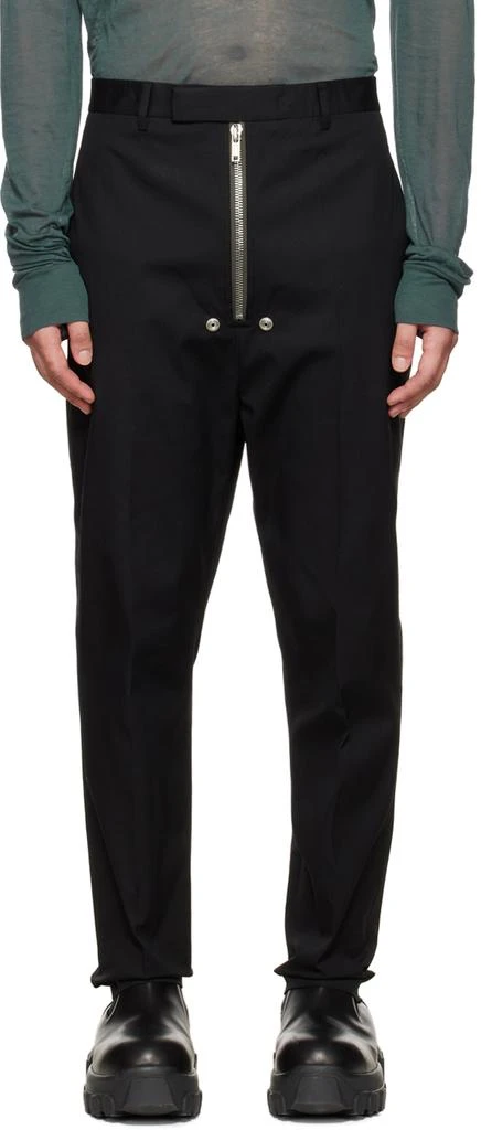 商品Rick Owens|黑色 Geth Bela 长裤,价格¥6737,第1张图片