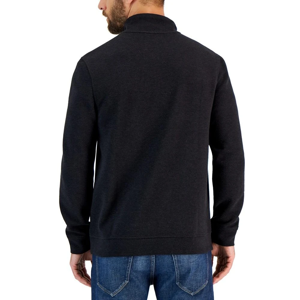 商品Club Room|Men's Birdseye Quarter-Zip Pullover, Created for Macy's,价格¥191,第4张图片详细描述