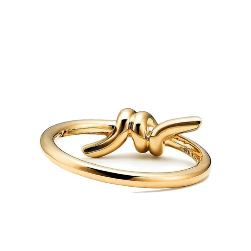   Tiffany & Co./蒂芙尼 22春夏新款 Knot系列 18K金 黄金色 绳结戒指GRP12002 商品