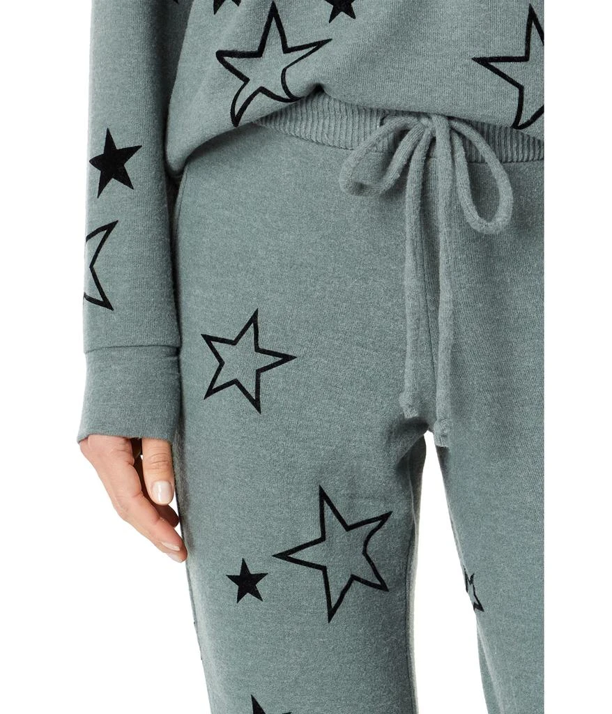 商品Chaser|"Velvet Stars" Recycled Bliss Knit Drawstring Joggers,价格¥374,第3张图片详细描述
