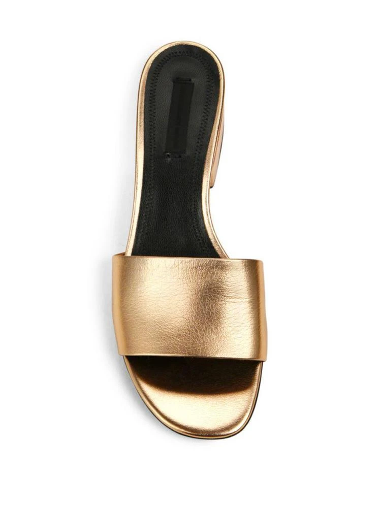 商品Alexander Wang|Lou Metallic Leather Sandals,价格¥1351,第4张图片详细描述