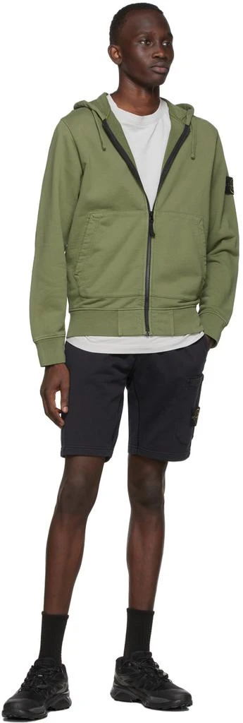 商品Stone Island|Green Fleece Hoodie,价格¥1844,第5张图片详细描述