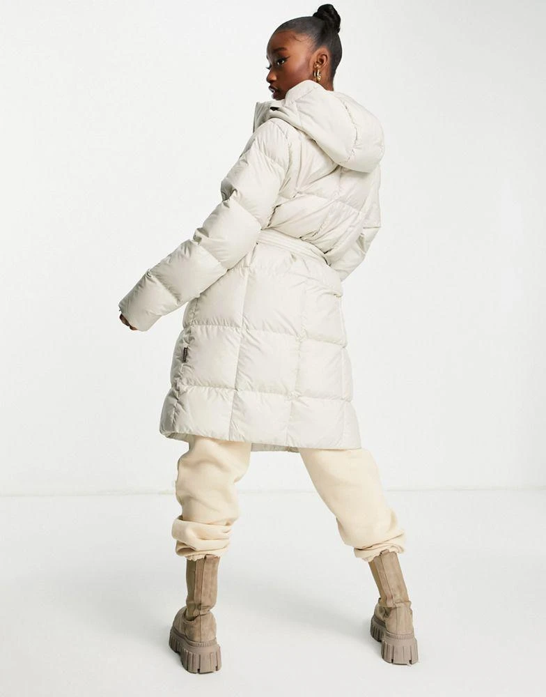 商品Jack Wolfskin|Jack Wolfskin Frozen Lake long puffer coat in light grey,价格¥917,第2张图片详细描述