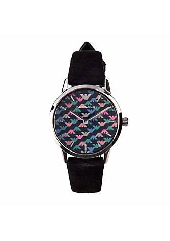 Emporio Armani AR11261 Quartz Black Eagle Pattern Dial Watch商品第1张图片规格展示