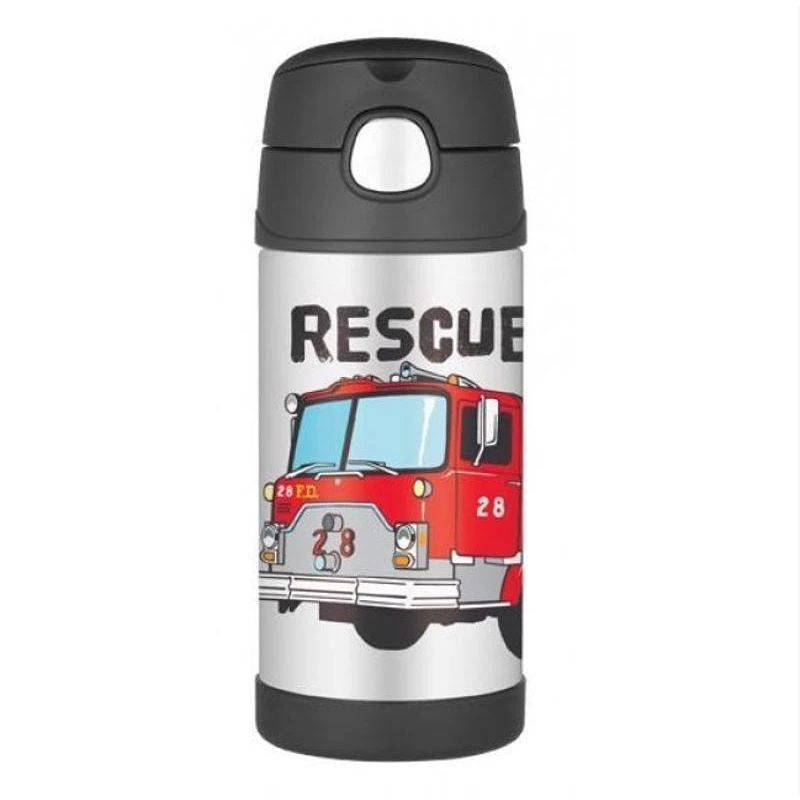 商品Thermos|澳大利亚直邮thermos膳魔师儿童不锈钢吸管保温杯消防车款355ml,价格¥286,第1张图片