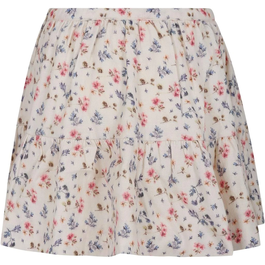 商品Bonpoint|Pink Casual Skirt For Girl With Floral Print,价格¥987,第2张图片详细描述