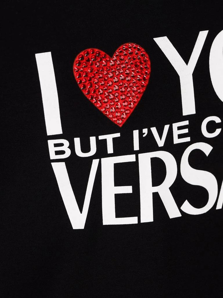 商品Versace|Versace Logo Printed Crewneck T-Shirt,价格¥1829,第3张图片详细描述