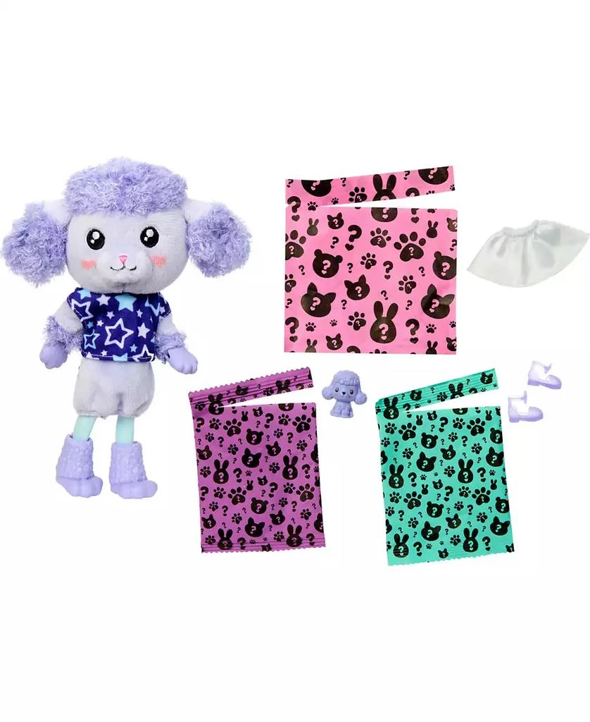商品Barbie|Cutie Reveal Cozy Cute T-shirts Series Chelsea Doll & Accessories, Brunette Small Doll,价格¥81,第4张图片详细描述