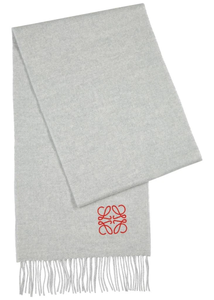 商品Loewe|Light grey wool-blend scarf,价格¥2112,第1张图片