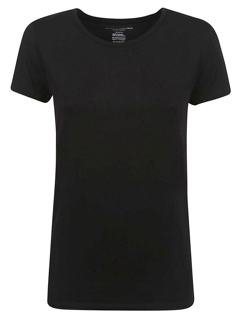 商品MAJESTIC FILATURES|Majestic Filatures Womens Black Other Materials T-Shirt,价格¥1342,第1张图片