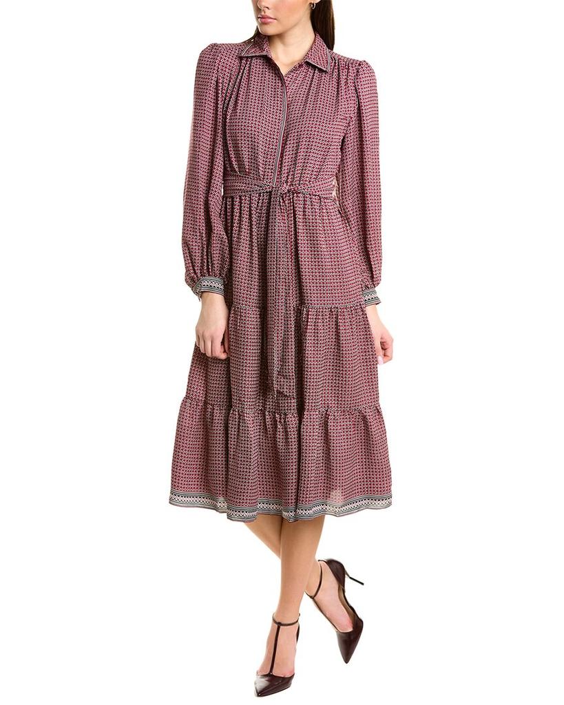 Max Studio Tiered Midi Shirtdress商品第1张图片规格展示