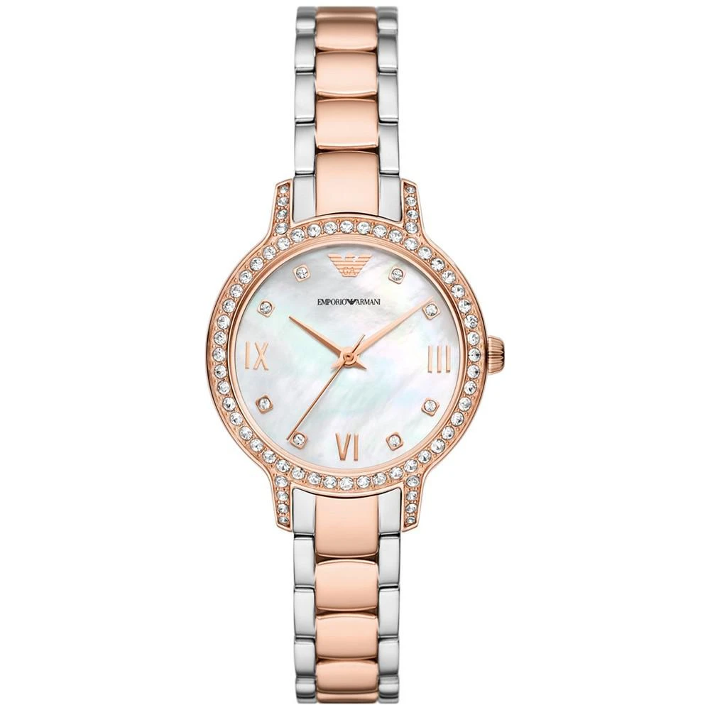 商品Emporio Armani|Women's Two-Tone Stainless Steel Bracelet Watch 32mm,价格¥2208,第1张图片