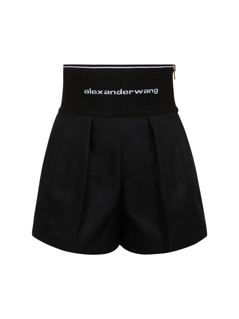 商品Alexander Wang|女式 徽标腰带棉质 Safari 短裤,价格¥3713,第1张图片