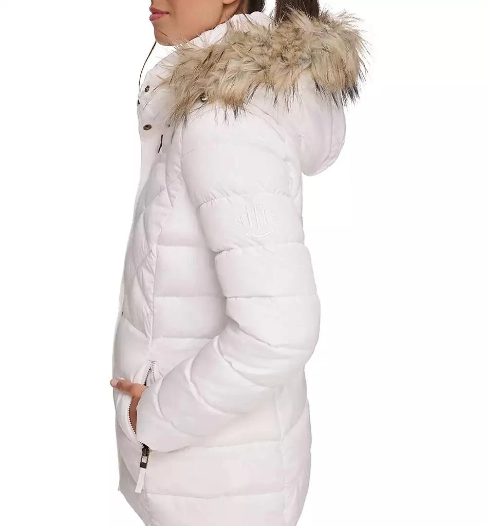 商品Tommy Hilfiger|Women's Bibbed Faux-Fur-Trim Hooded Puffer Coat, Created for Macy's,价格¥472,第5张图片详细描述
