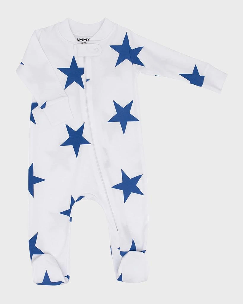 商品Sammy + Nat|Girl's Bold Star Graphic-Print Footed Pajamas, Size 3M-12M,价格¥286,第1张图片