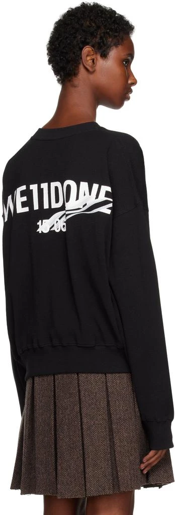 商品We11done|Black Printed Sweatshirt,价格¥1010,第3张图片详细描述